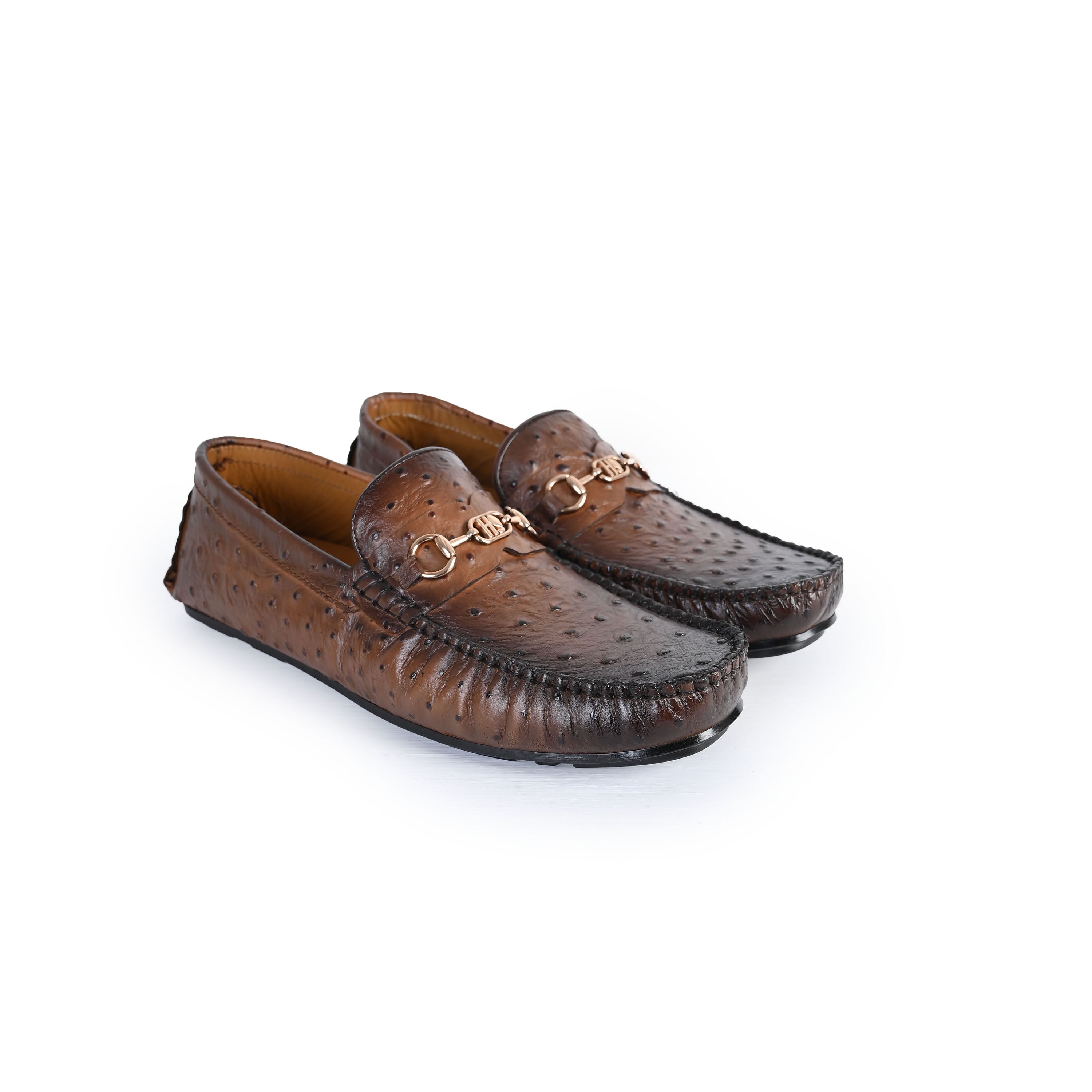 TEXTURED LEATHER MOCCASIN