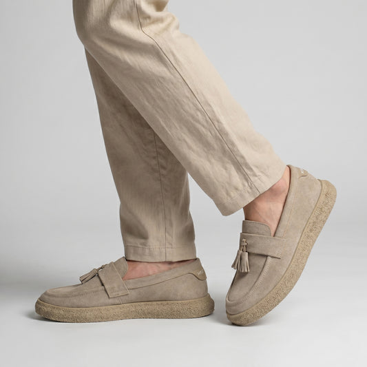 SUEDE LEATHER TASSEL SHOES