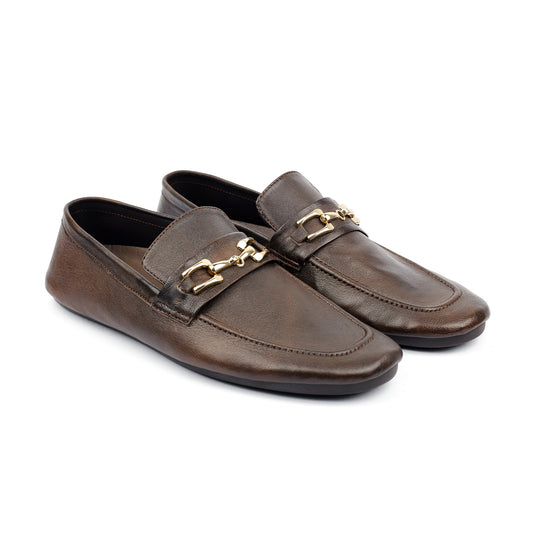 BROWN SOFT LEATHER LOAFER