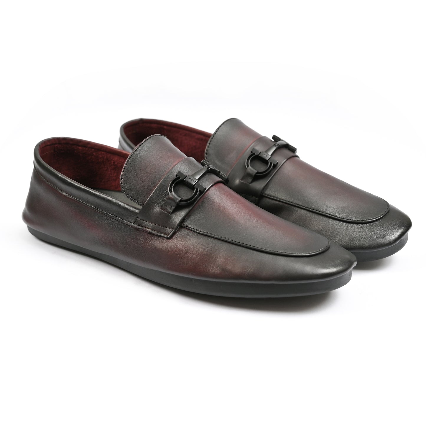 MAROON SOFT LEATHER SHOES