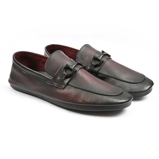 MAROON SOFT LEATHER SHOES