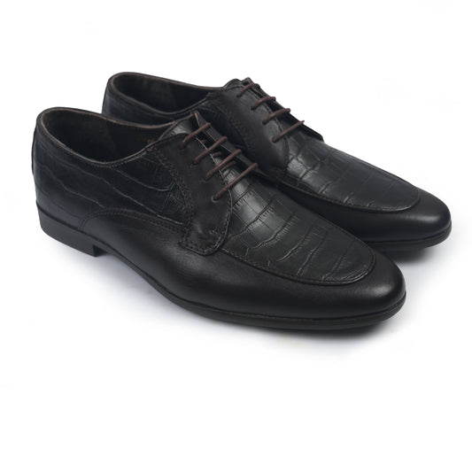 SPLIT LEATHER LACE UP SHOES