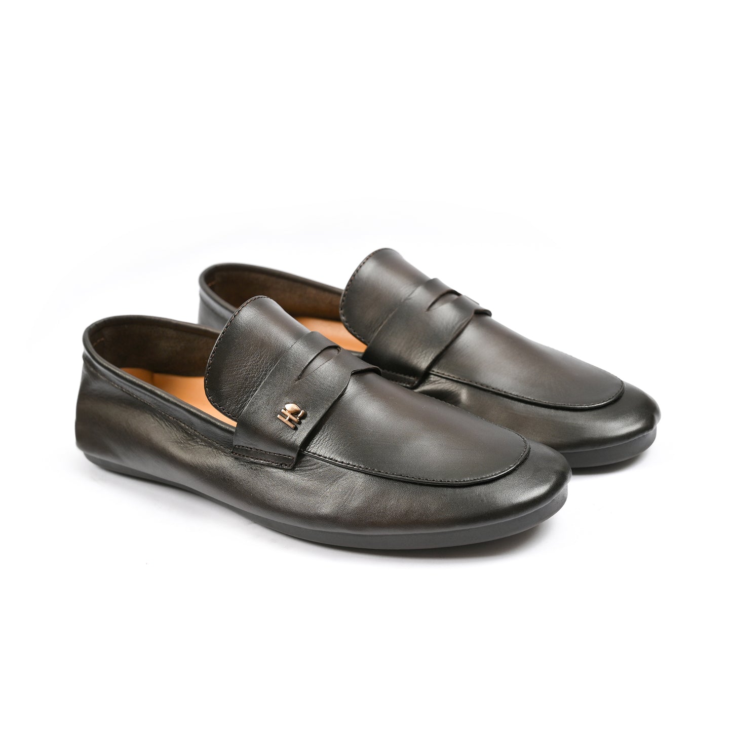 BROWN SOFT LEATHER LOAFERS