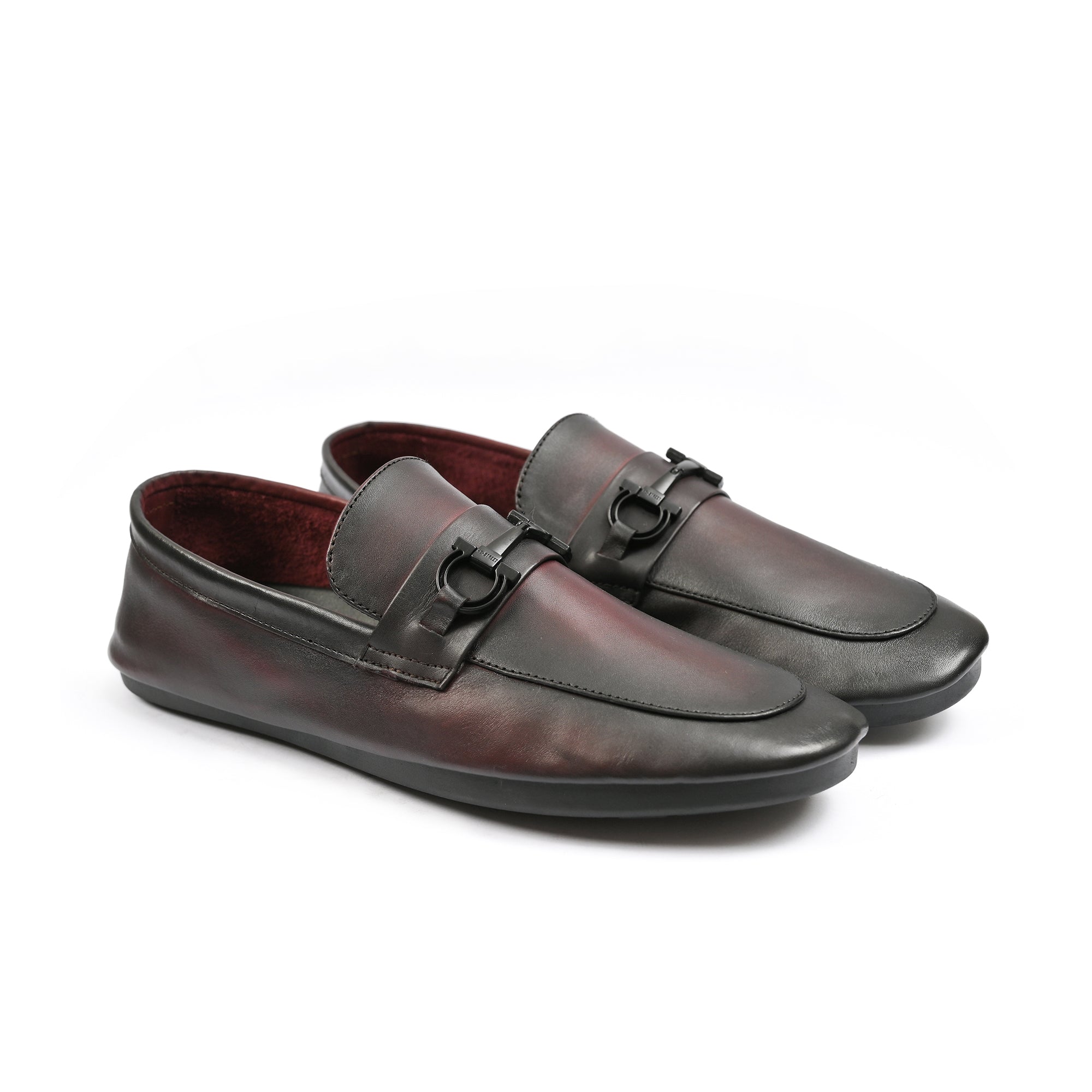 MAROON SOFT LEATHER SHOES