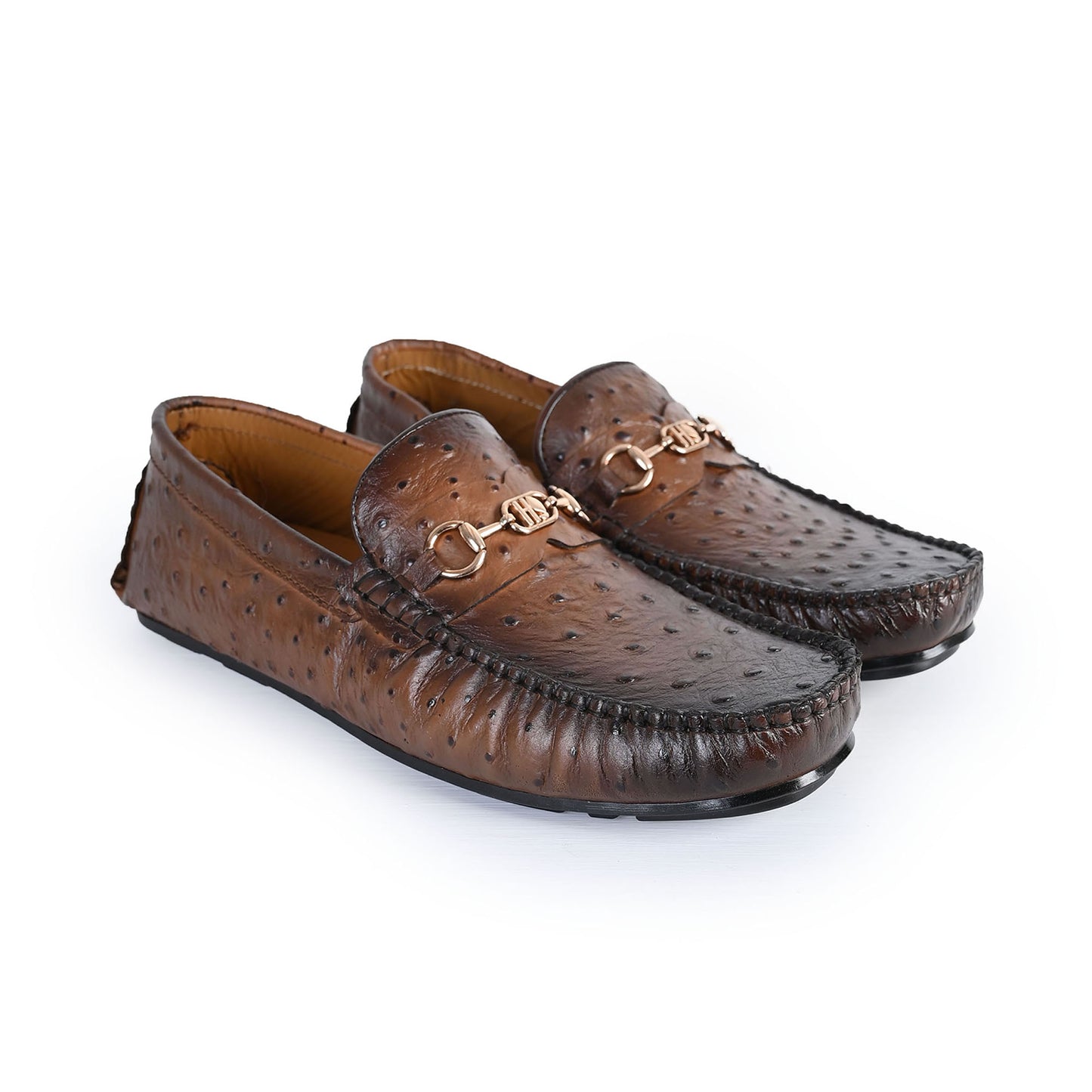TEXTURED LEATHER MOCCASIN