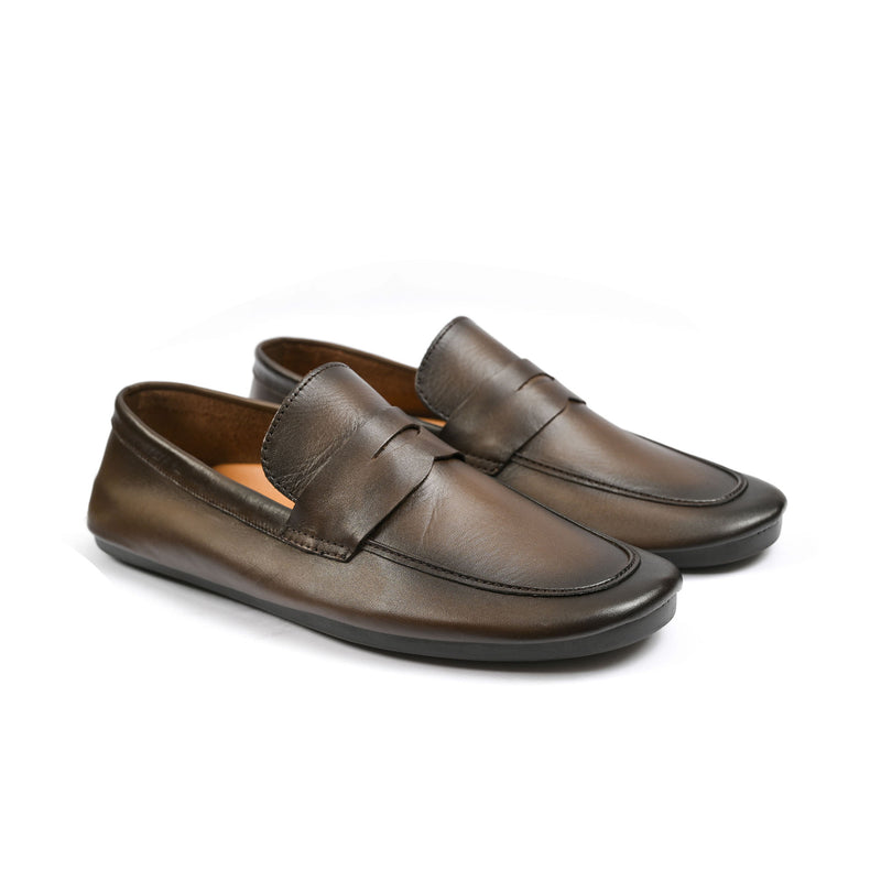 TWO TUNE LEATHER MOCCASIN