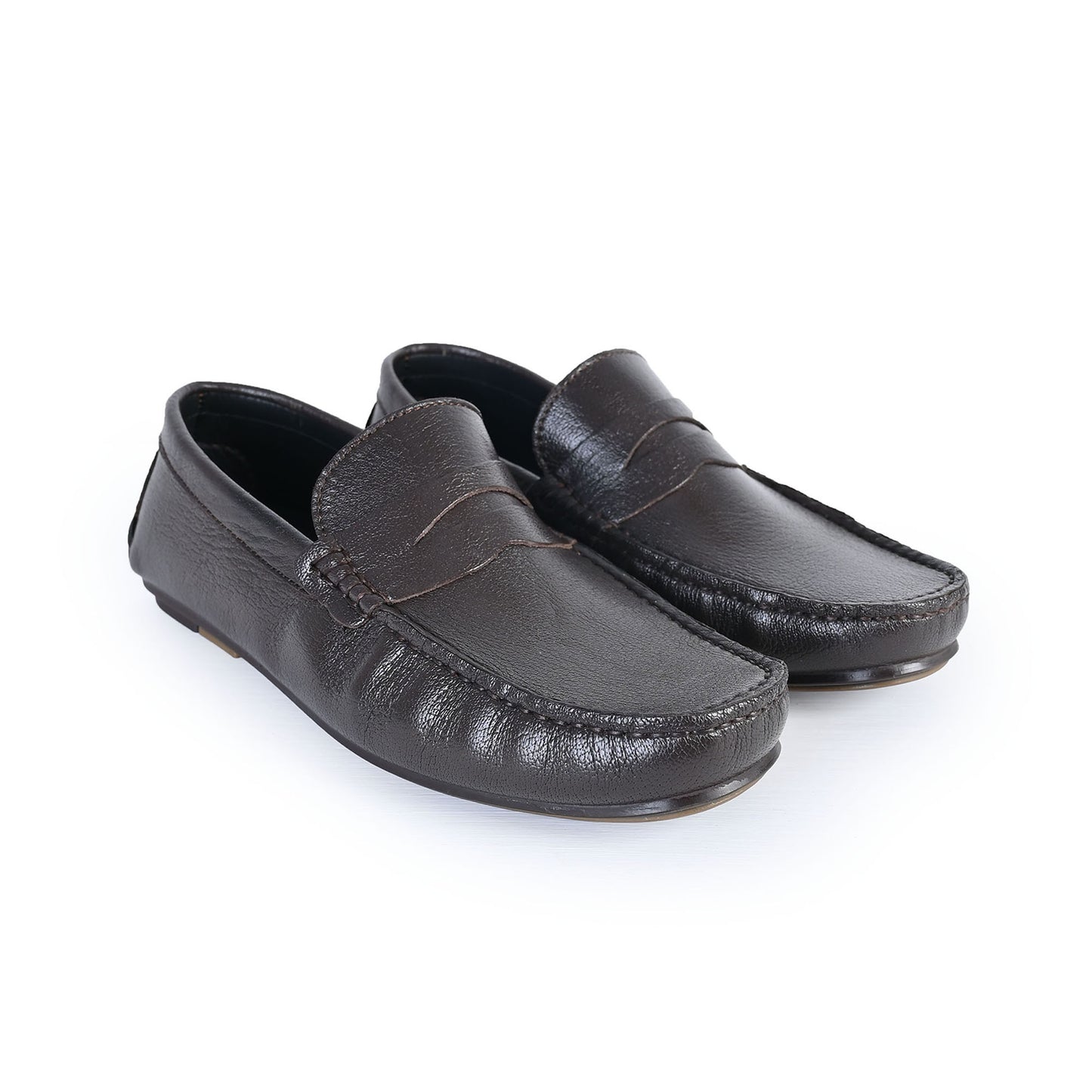 COFFEE SOFT LEATHER SHOES