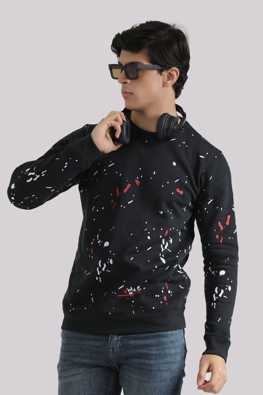 ROUND NECK PRINTED SWEAT SHIRT