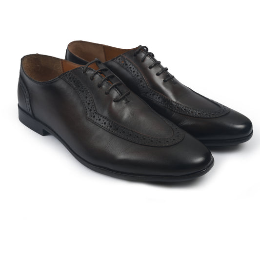 LACE UP TWO TONE SHOES