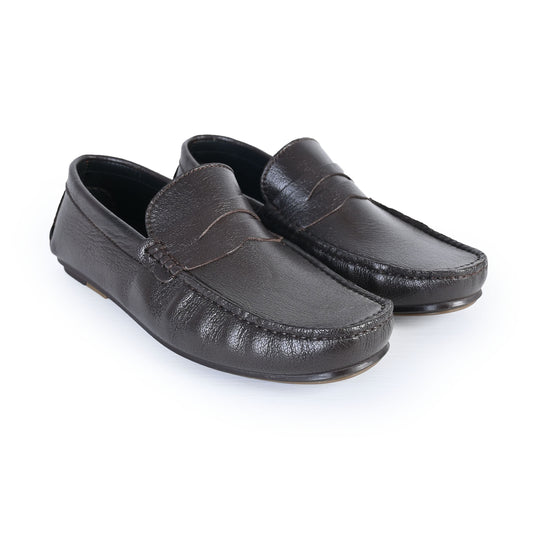 COFFEE SOFT LEATHER SHOES