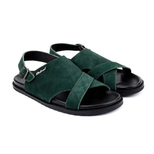 SUED LEATHER COMFORT SANDAL