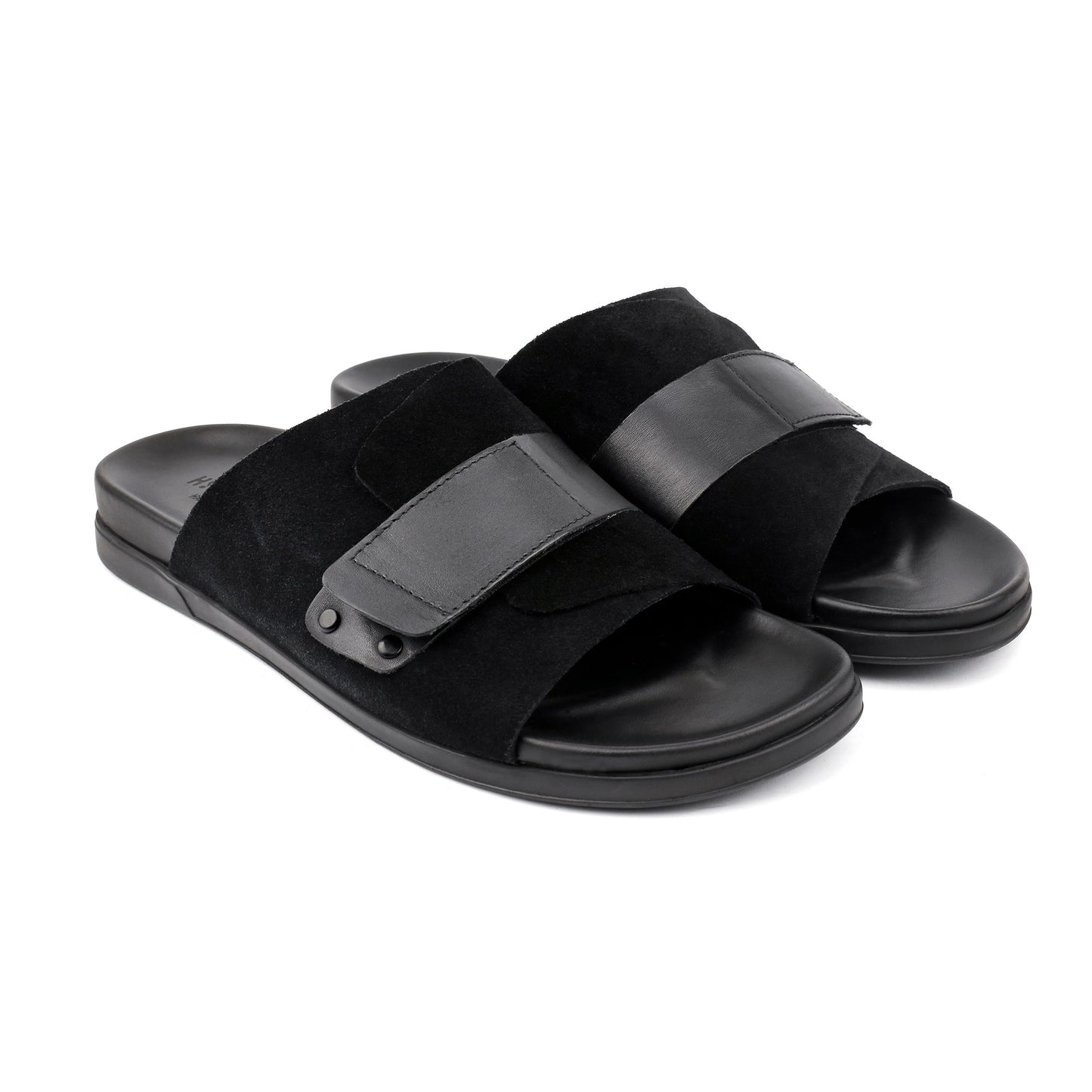 BLACK SUEDE COMFORT SLIPPER