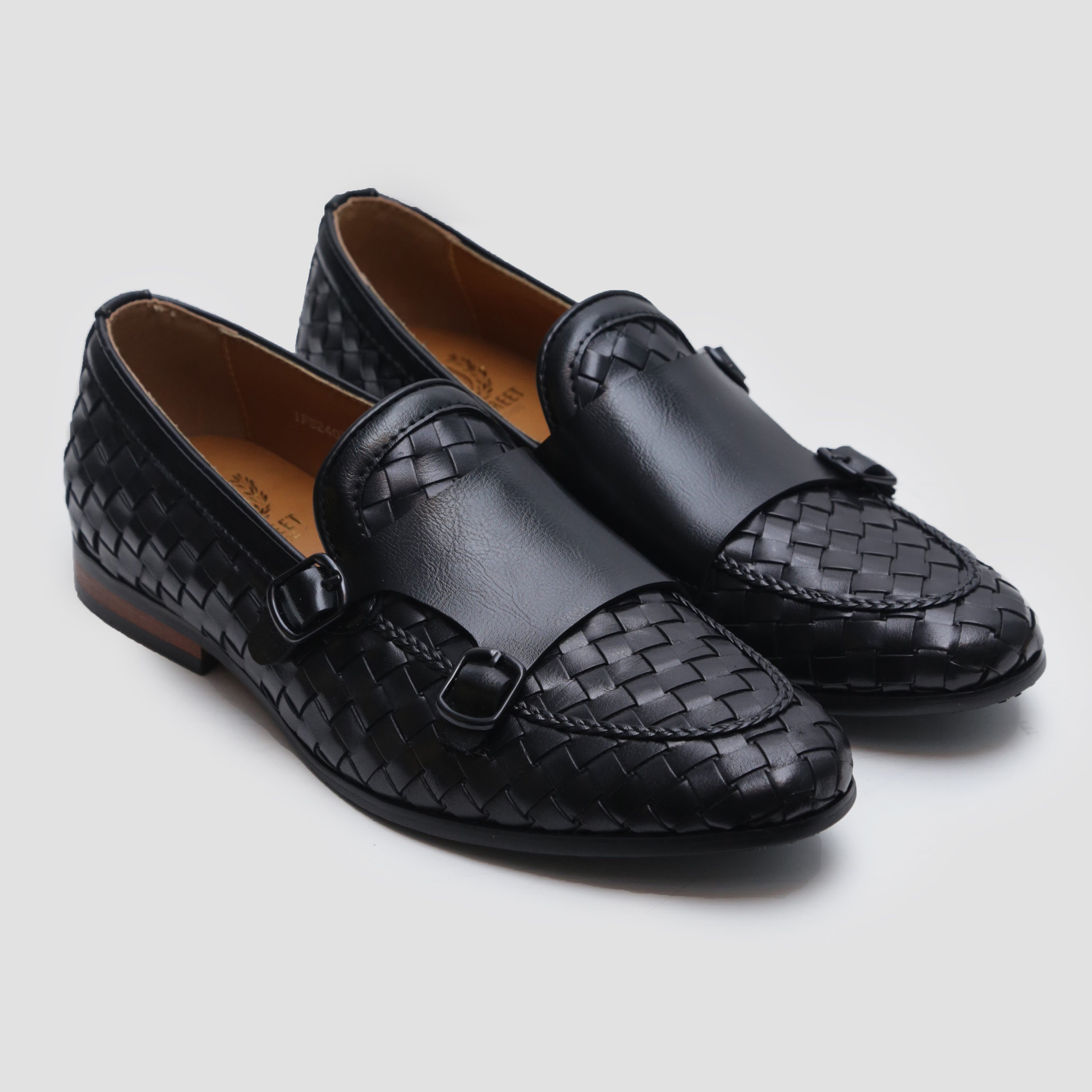 DOUBLE MONK BRAIDED SHOES