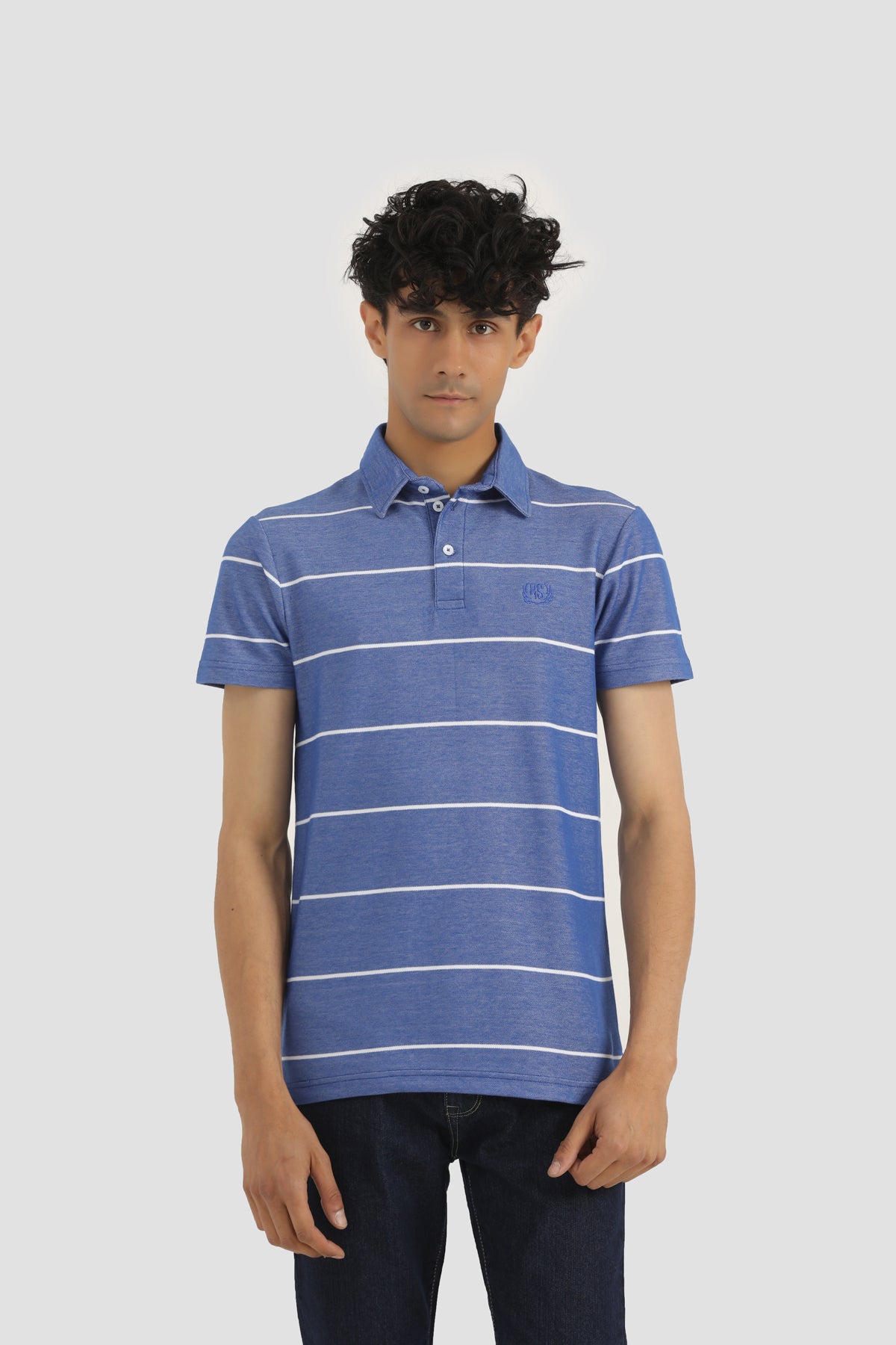 WHITE STRIPES POLO SHIRT