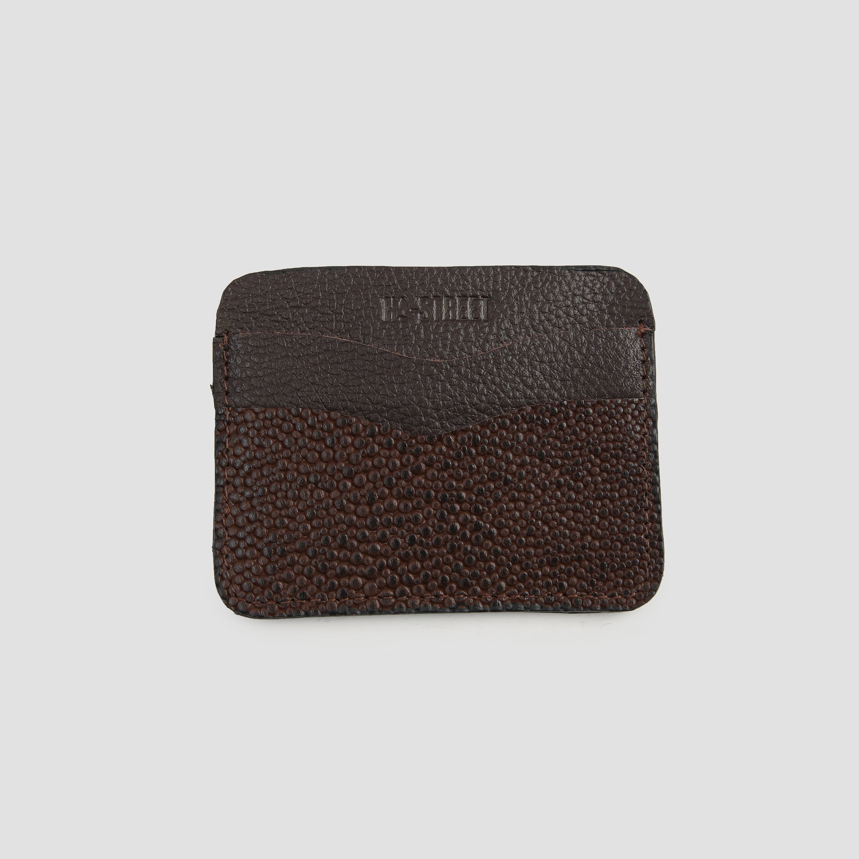 TEXTURED LEATHER CARD HOLDER