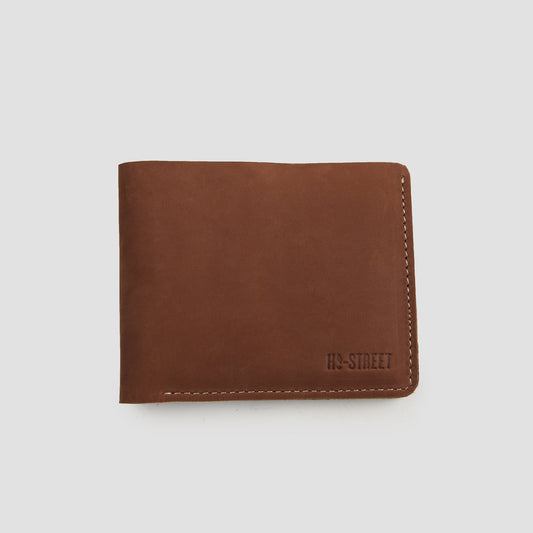 BROWN NUBUCK LEATHER WALLET