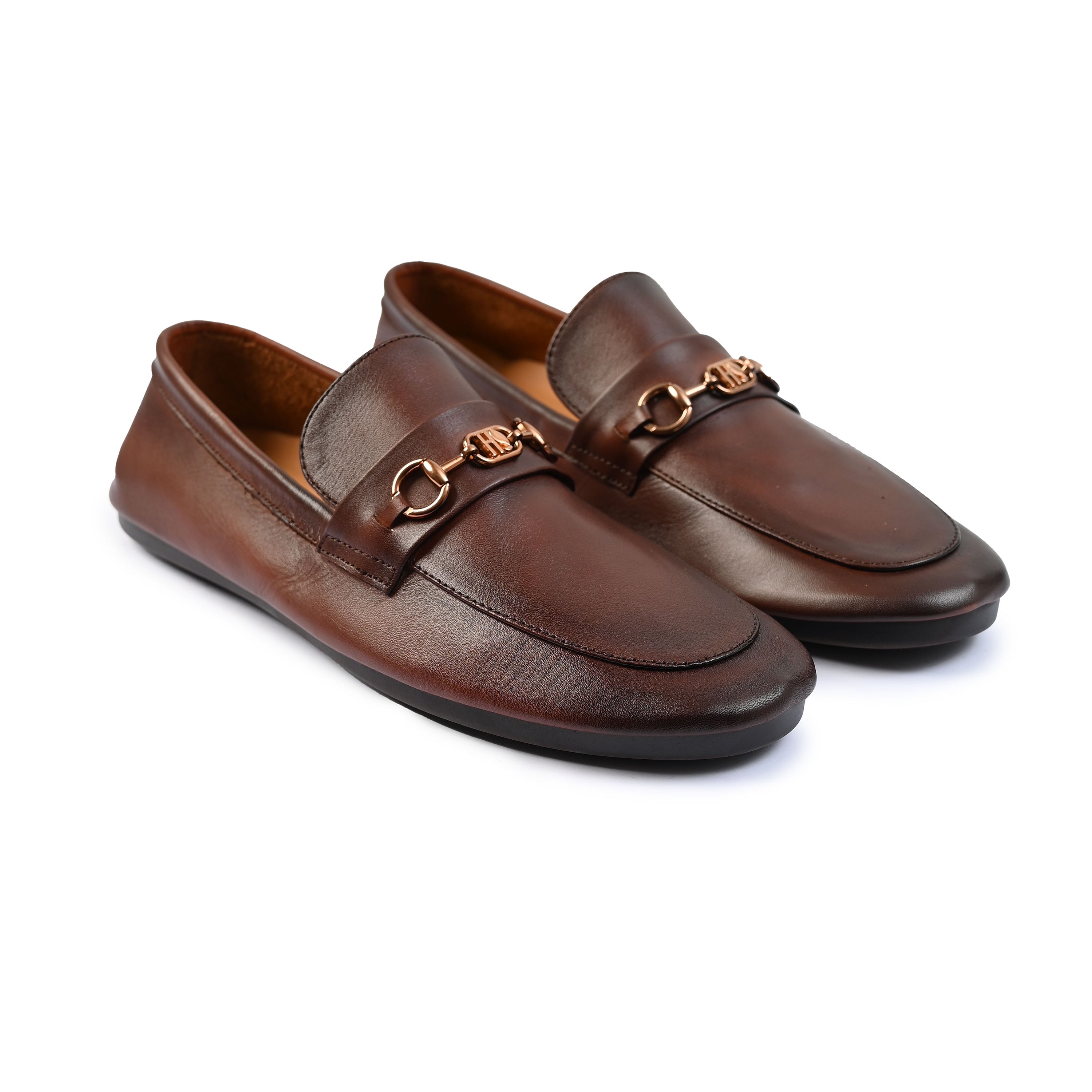 SOFT LEATHER BUCKLE MOCCASIN