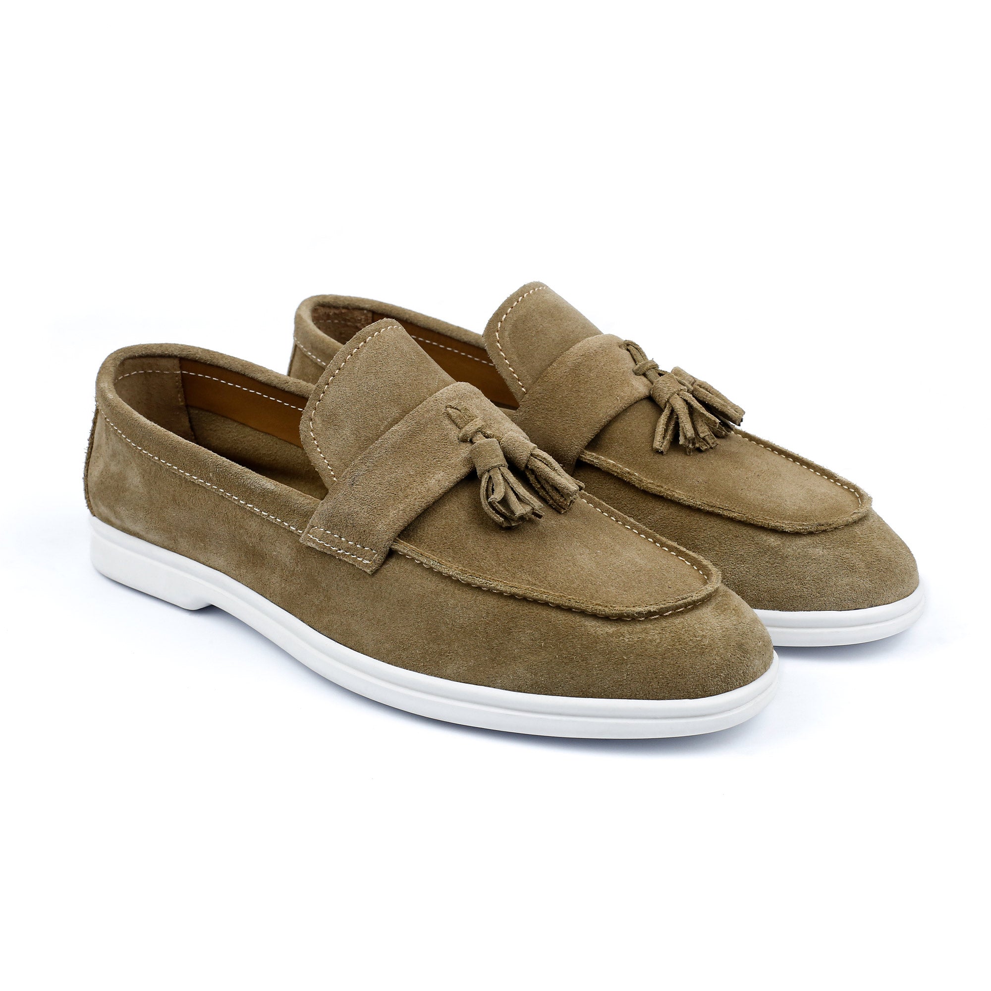 TASSEL SUEDE LEATHER LOAFERS