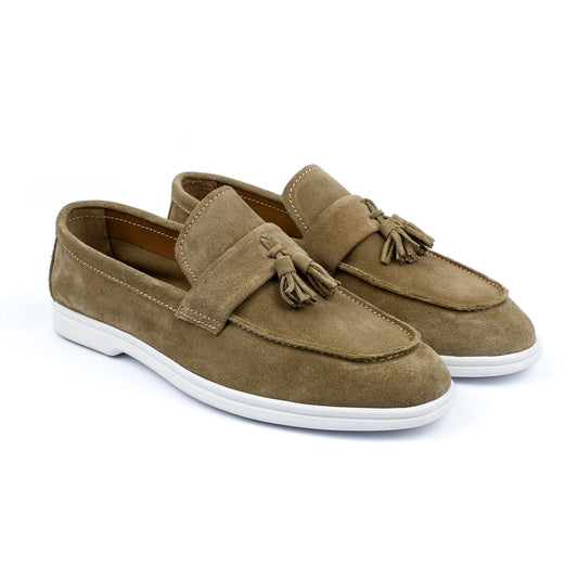 TASSEL SUEDE LEATHER LOAFERS