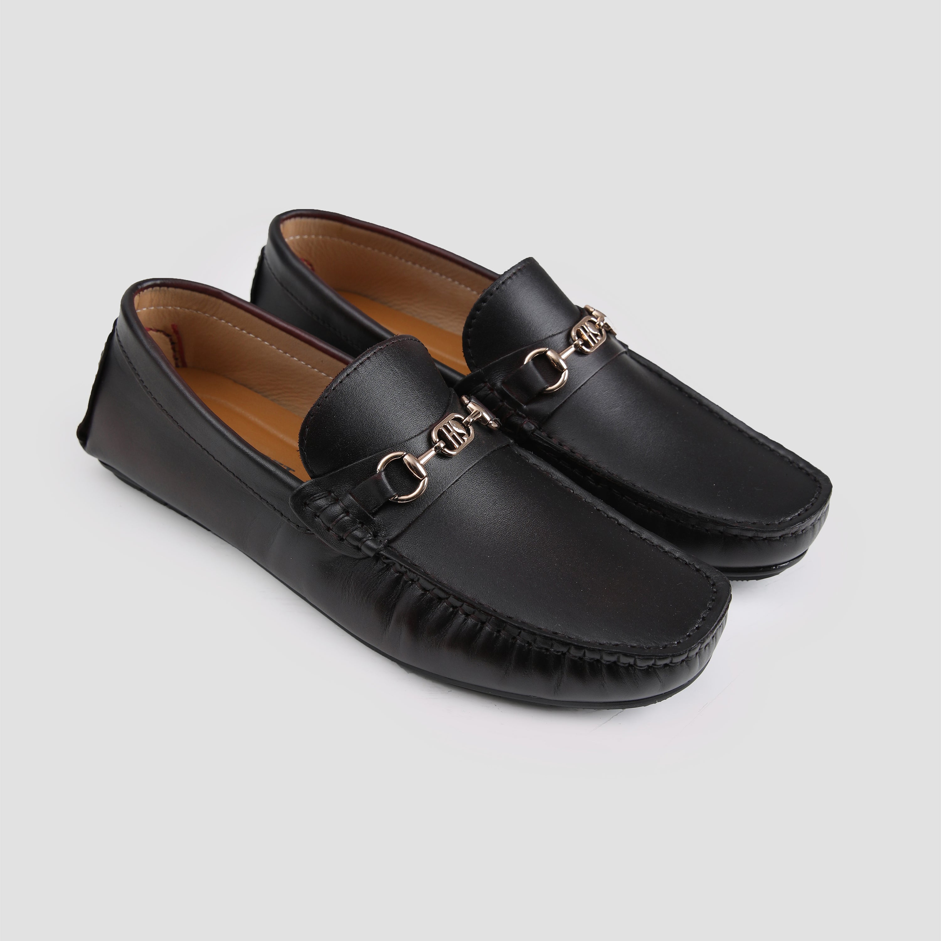 TWO TONE LEATHER LOAFERS