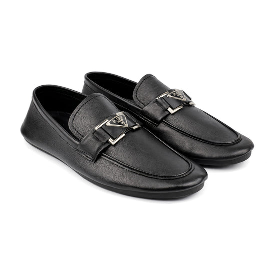 BLACK SOFT LEATHER SHOES