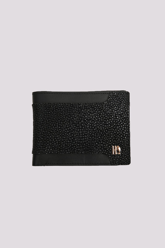 Textured Leather Wallet