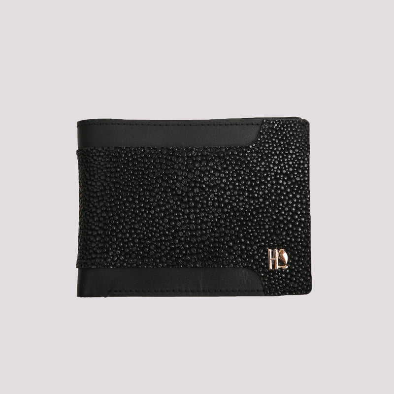 Textured Leather Wallet