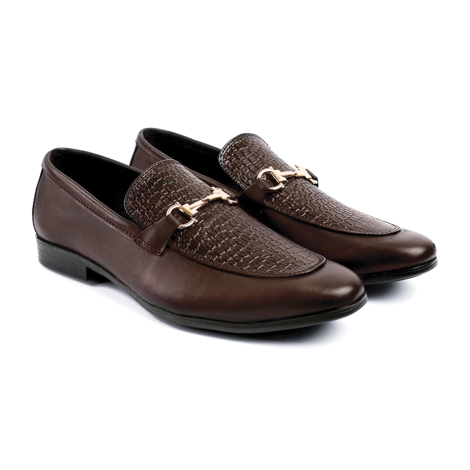 BROWN SPLIT LEATHER SHOES