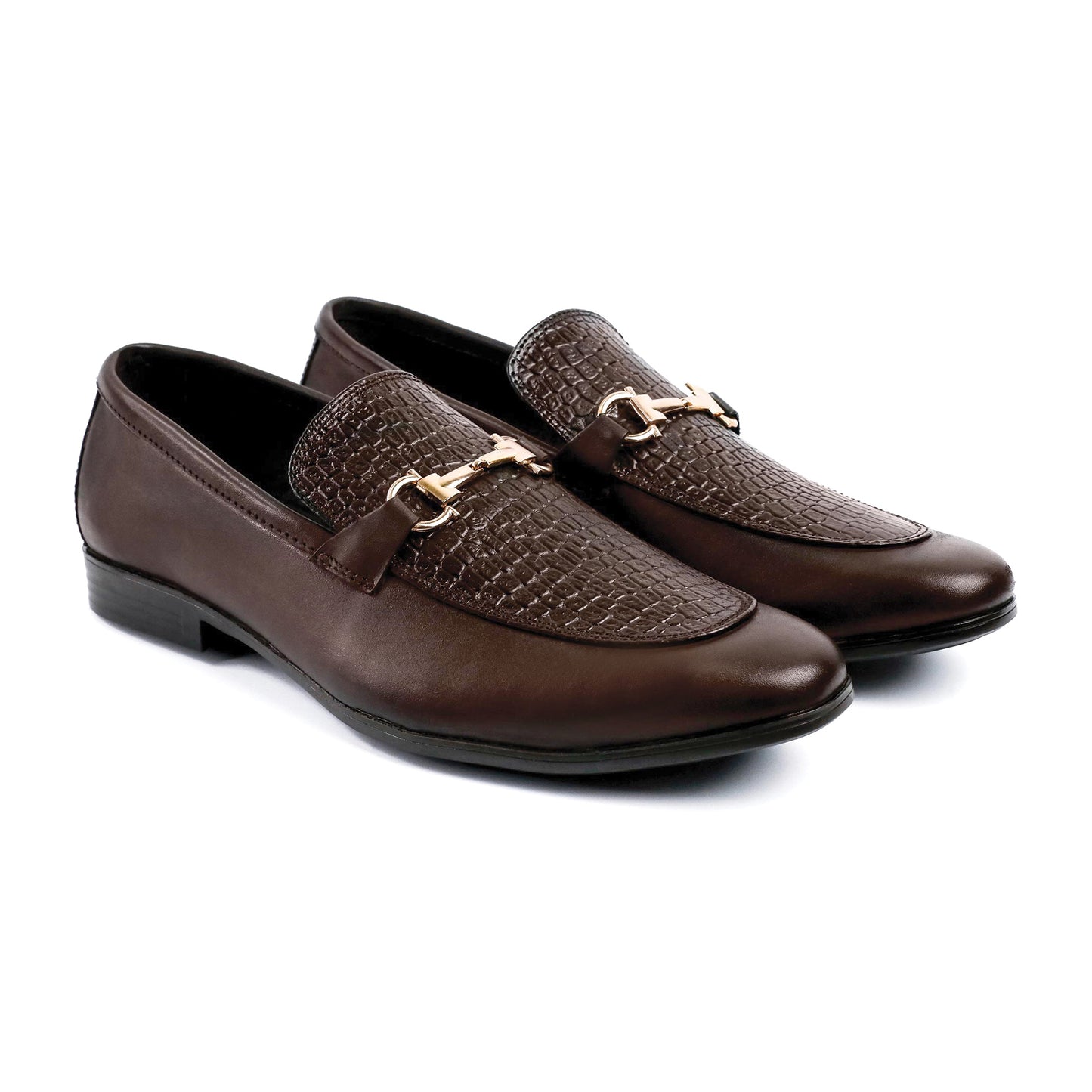 BROWN SPLIT LEATHER SHOES