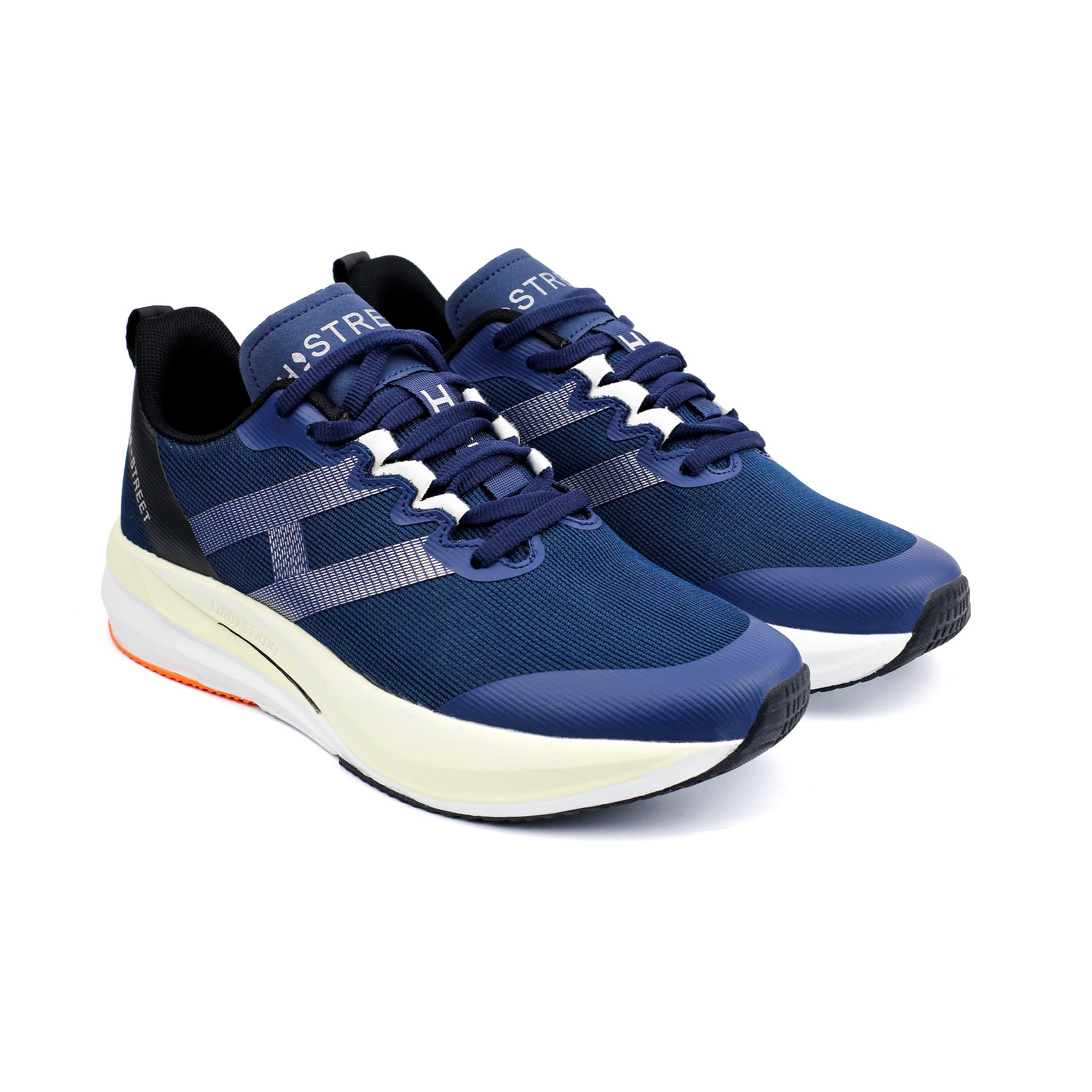 BLUE LACE UP TRAINER SHOES