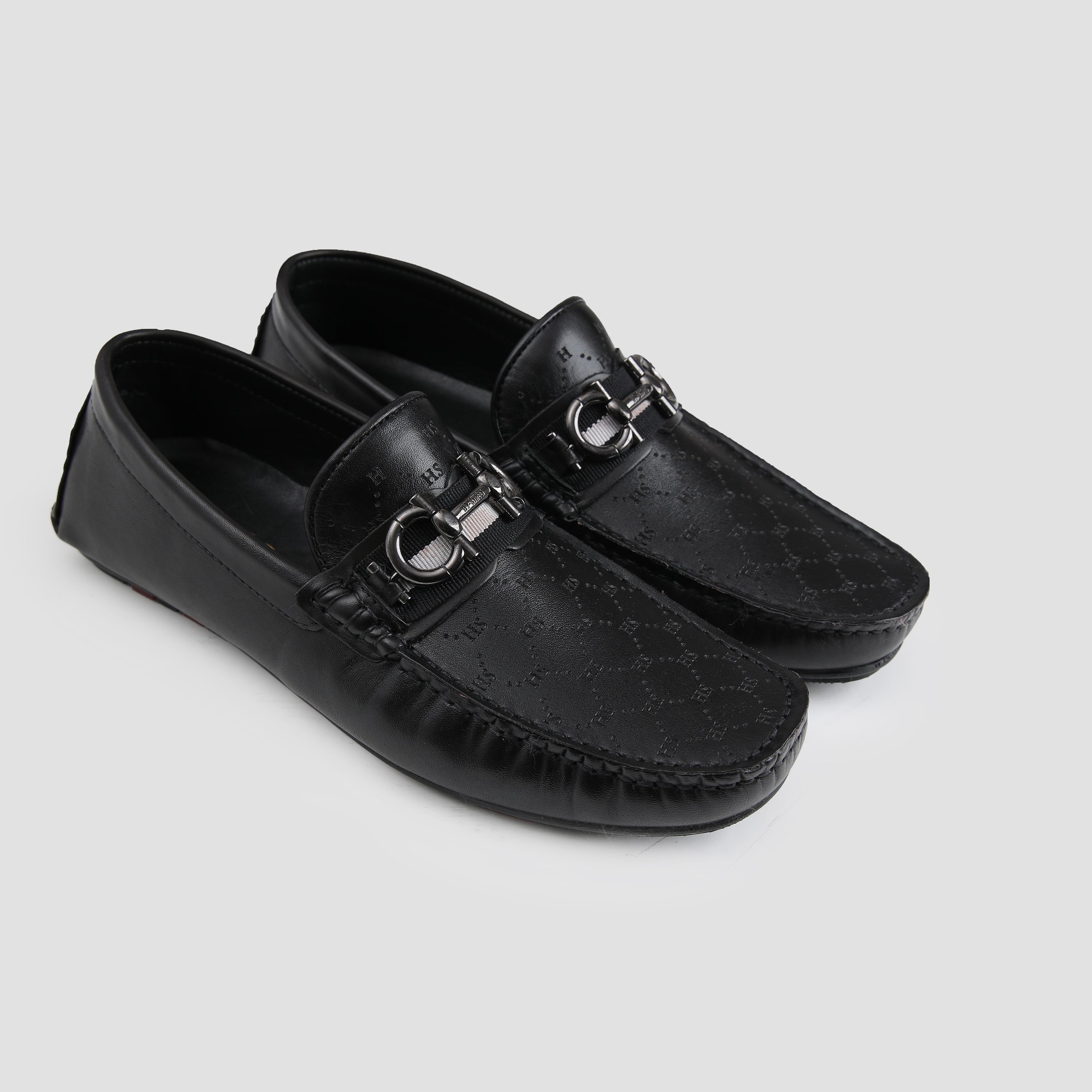 LASER PRINT LEATHER LOAFERS