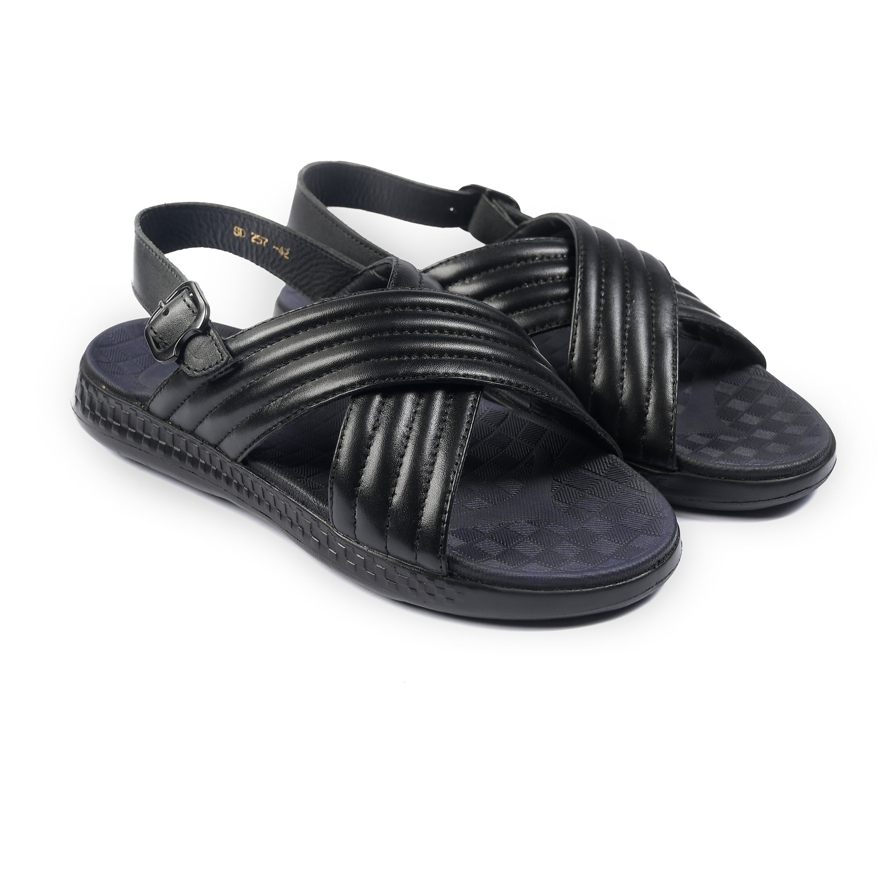 black sandals