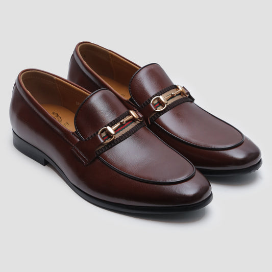 BROWN PEBBLE GRAIN SHOES