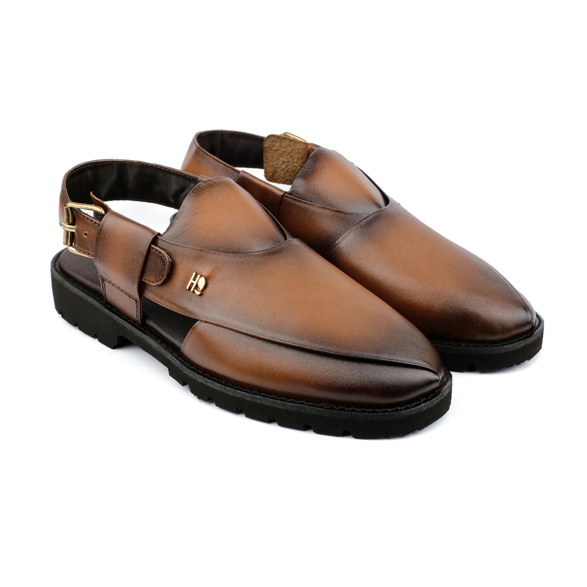 TWO TONE LEATHER EVA SANDAL