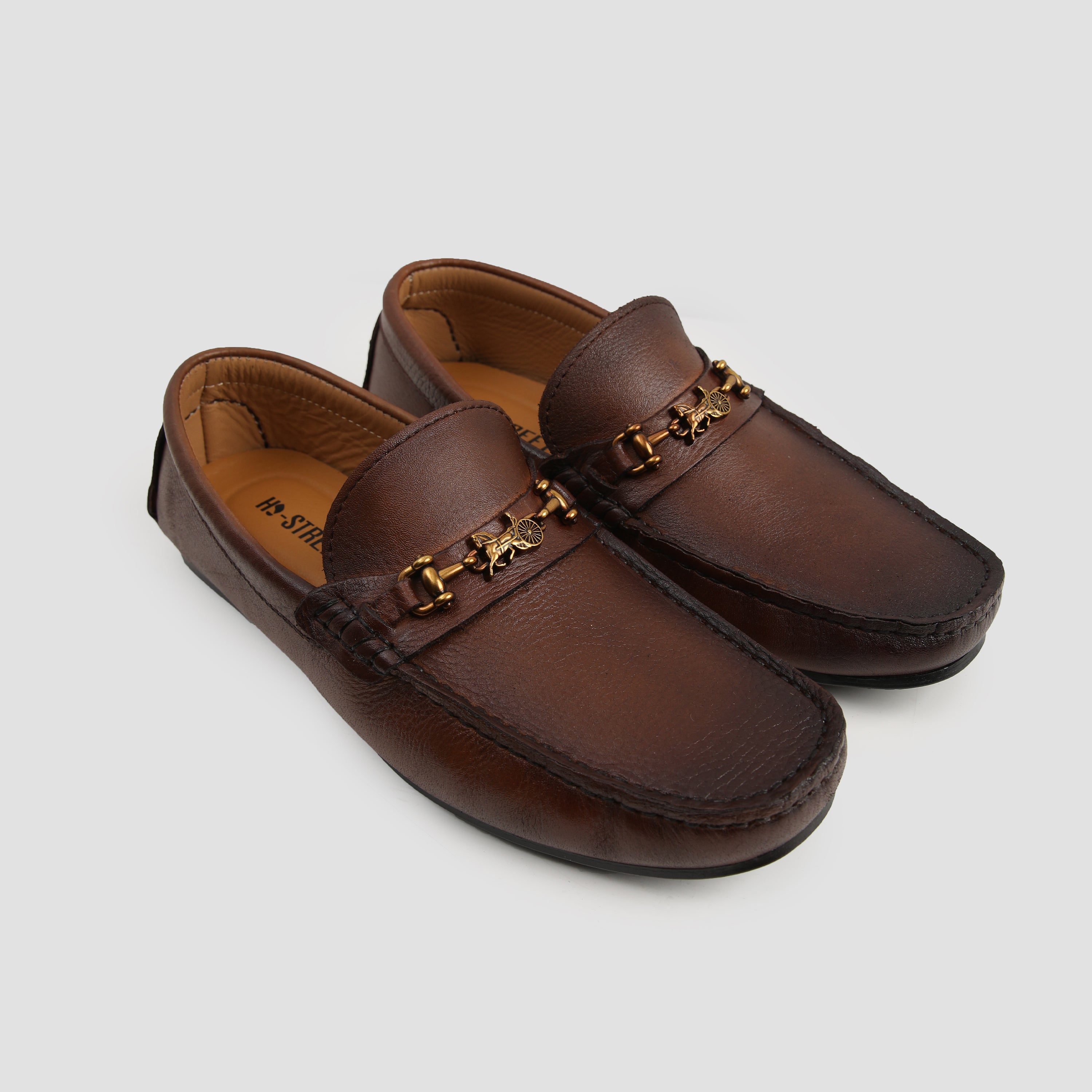 BROWN SOFT LEATHER MOCCASIN