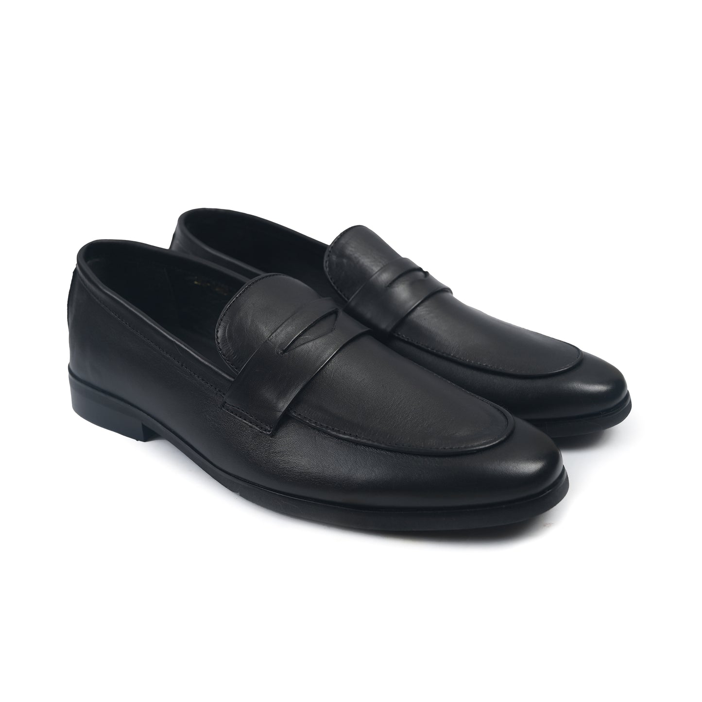 BLACK SOFT LEATHER LOAFER