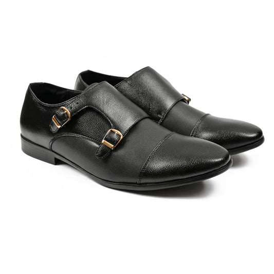 DOUBLE MONK LEARTHER SHOES