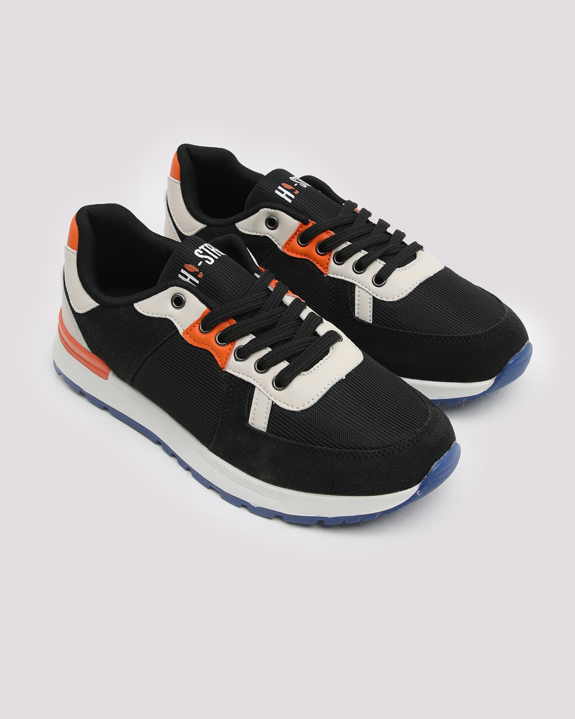 Multi Color Retro Trainer-Black