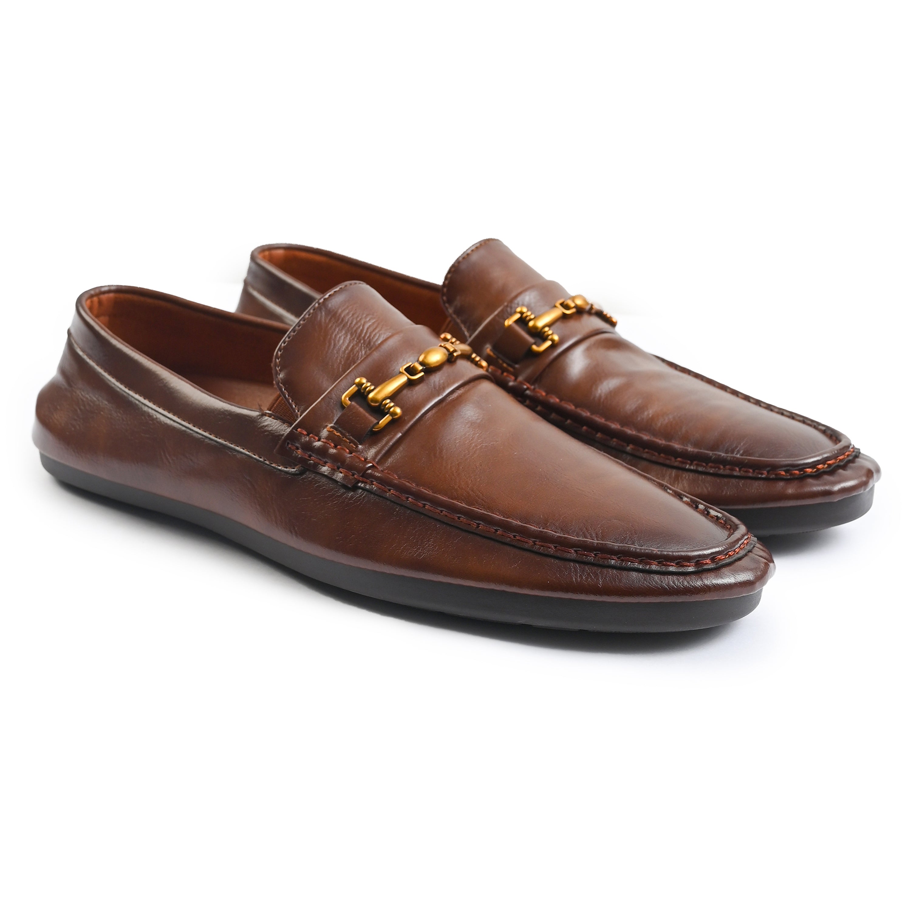 SOFT LEATHER BUCKLE MOCCASIN