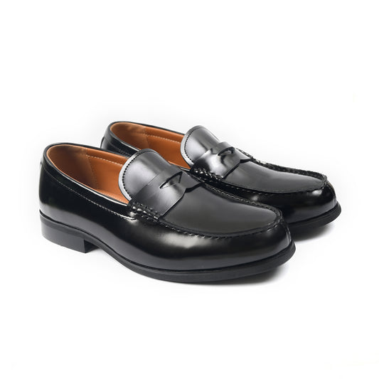 BLACK PATEND LEATHER LOAFER