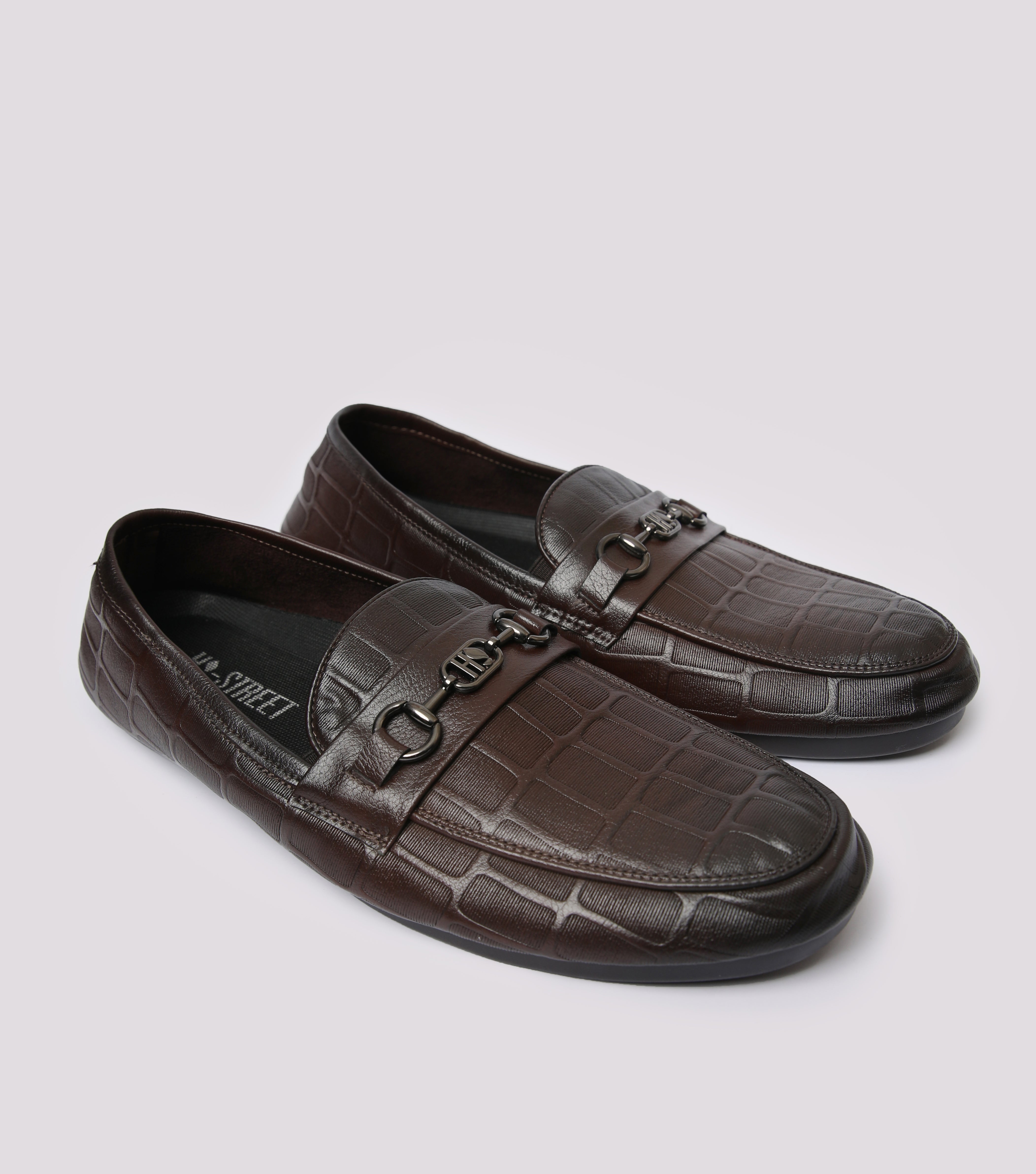 BROWN SOFT LEATHER LOAFERS