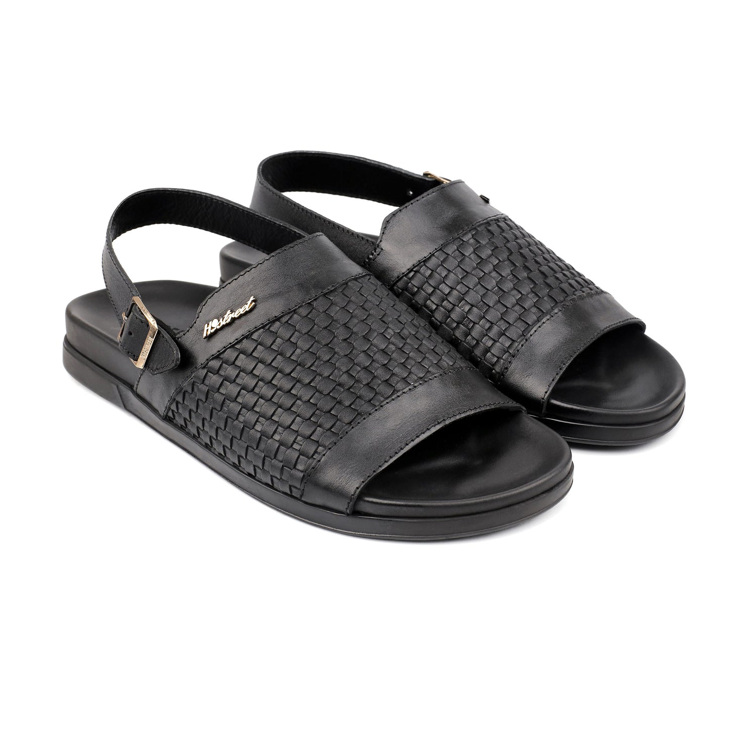 BRAIDED LEATHER COMFORT SANDAL