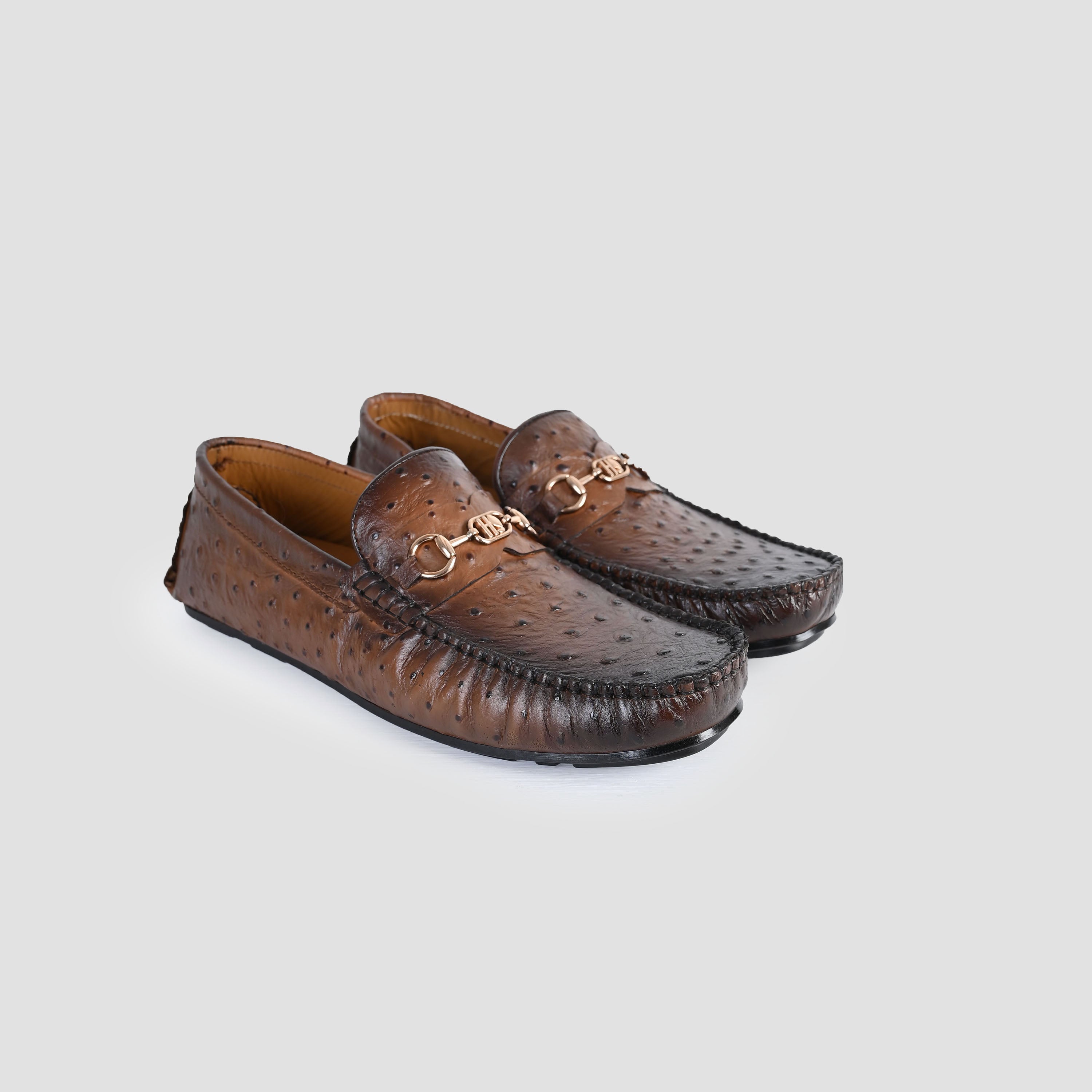 TEXTURED LEATHER MOCCASIN