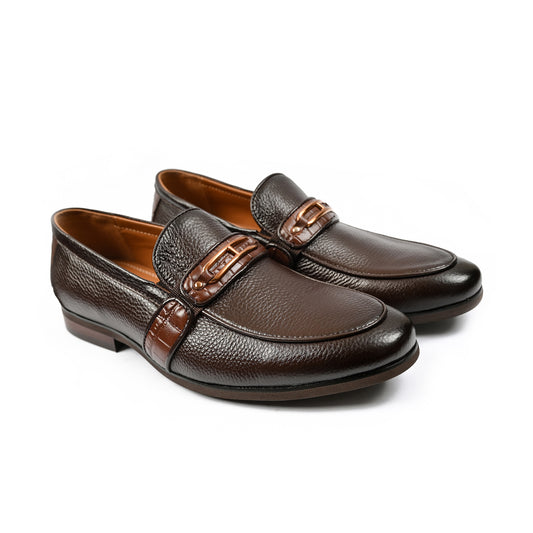 BROWN MILT LEATHER SHOES