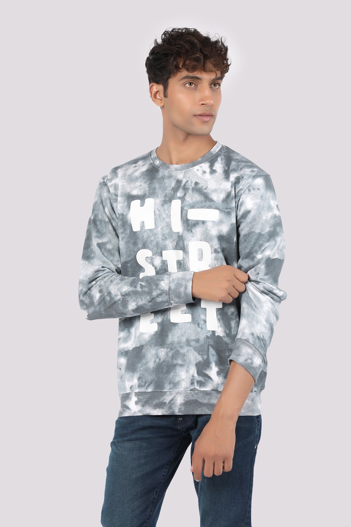 TIE-DYE PRINT SWEAT SHIRT