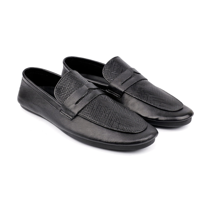 SPLIT SOFT LEATHER LOAFERS