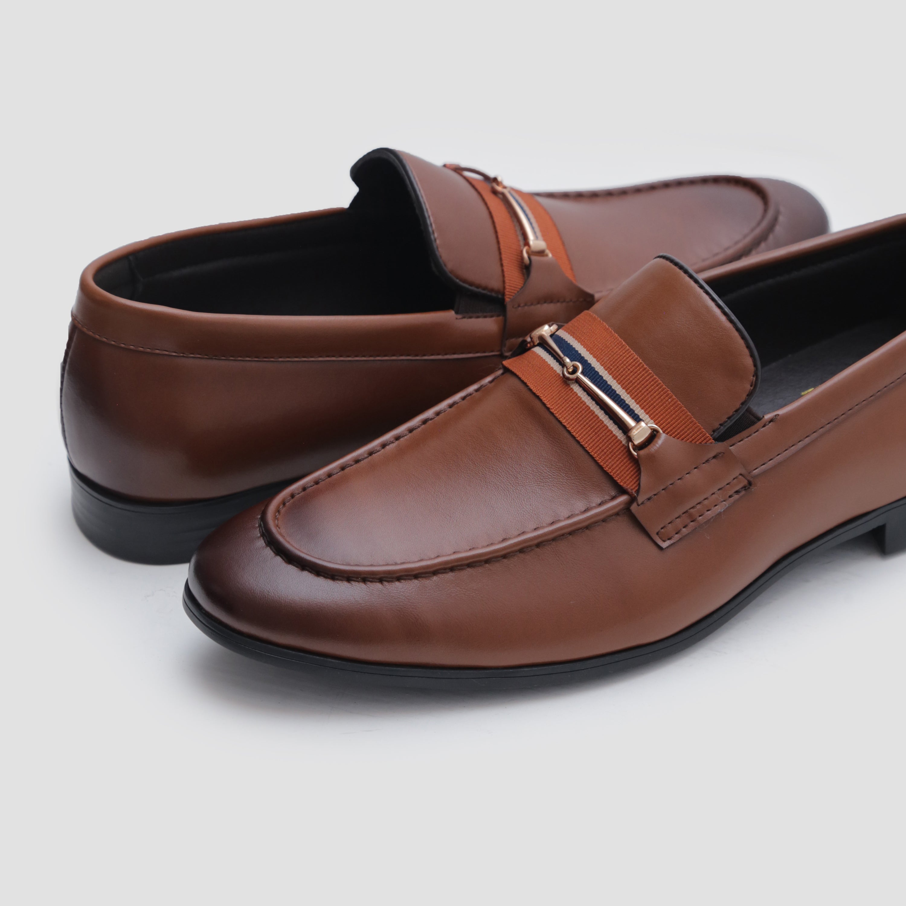 BROWN PLAIN VAMP SHOES