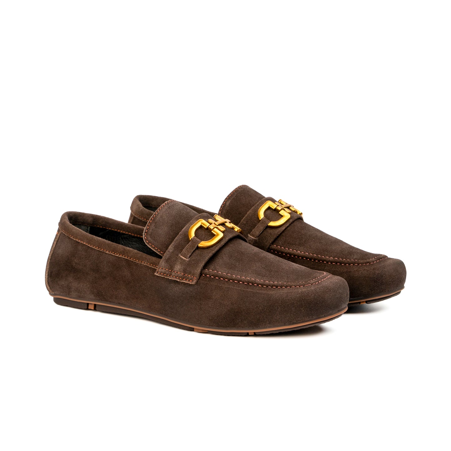 BROWN SUEDE LEATHER MOCCASIN