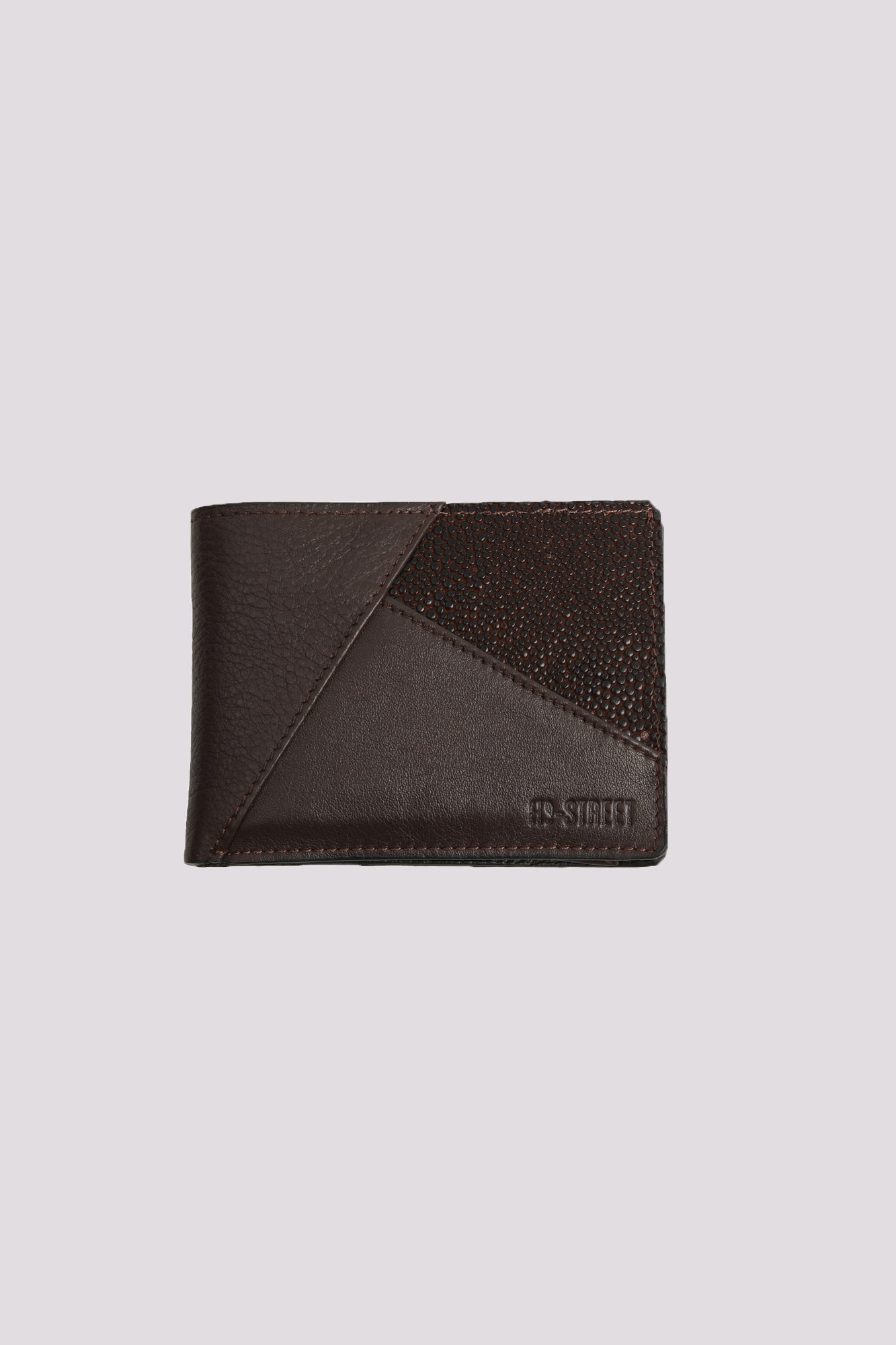 Brown Textured Leather Wallet