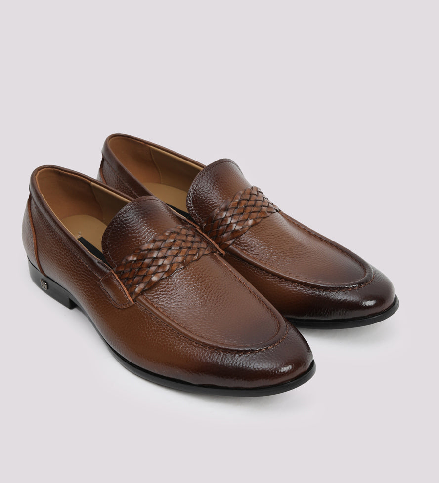 COFFEE MILT TEXTURED SHOES